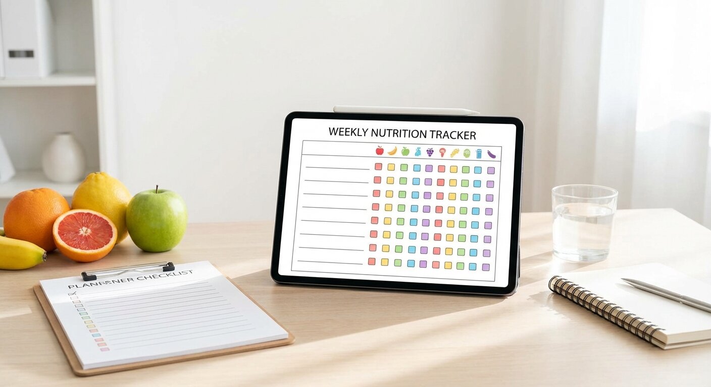 Weekly tracking checklist and template