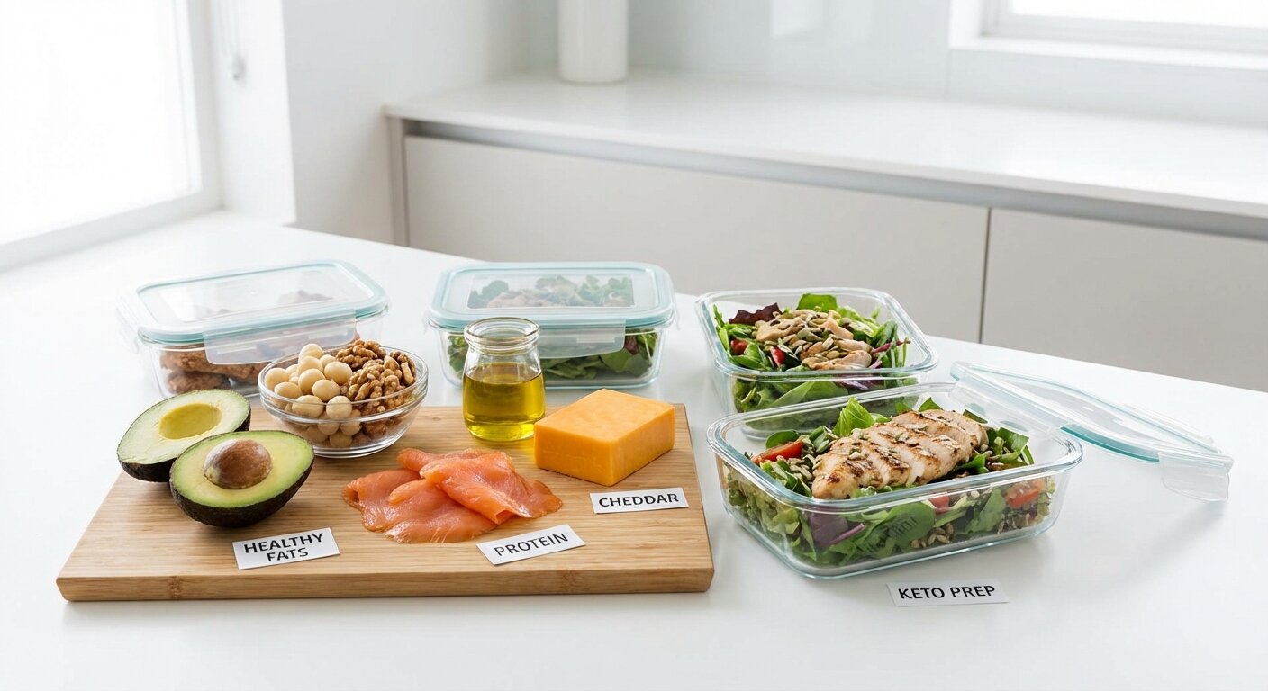 Comparison chart showing different keto approaches - standard, targeted, and cyclical