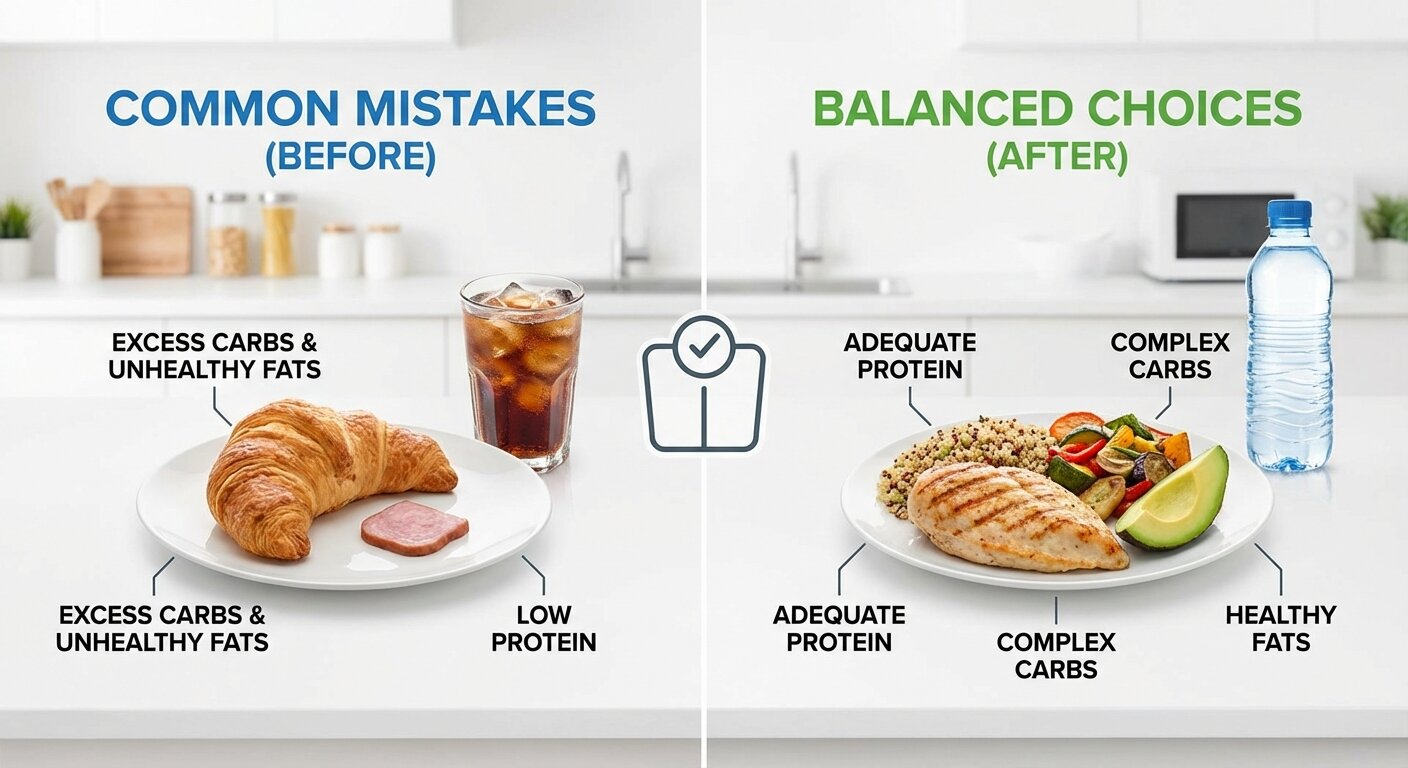 Step-by-step infographic showing macro calculation process